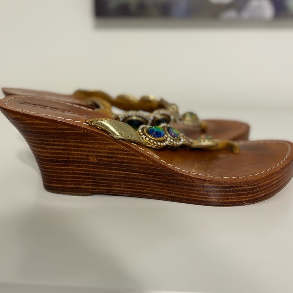 Mystique Sandals jeweled wedge platform - Picture 5 of 9